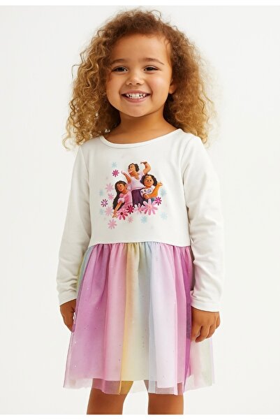 littlelambkidsstore Eteği Tüllü tütülü Kız Çocuk Elbise Encanto