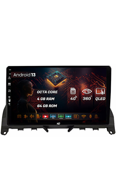 HUB64 Navigatie compatibila Mercedes Benz C-Class W204 (2006-2012), 4GB RAM, Android 13, Octacore,