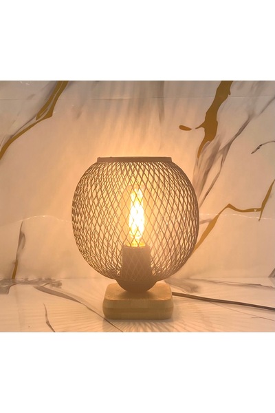 Decodelight Black Hat Wooden Leg Bedroom Living Room Bedside Table Top Compatible Lampshade Models