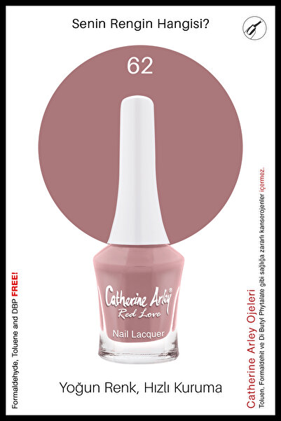 Catherine Arley CA RED LOVE – NAIL LACQUER – OJE – 62 – 7,5ml