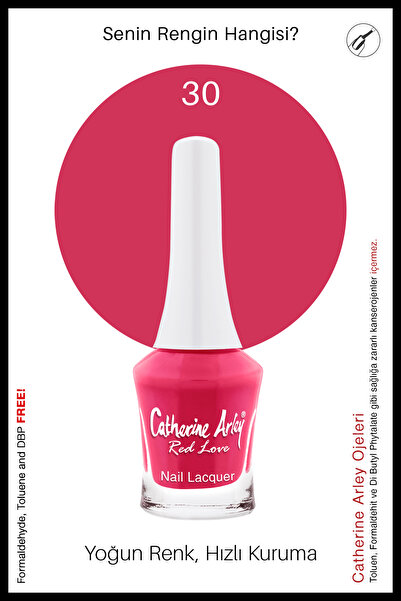 Catherine Arley / RED LOVE – NAIL LACQUER – OJE – 30 – 7,5ml