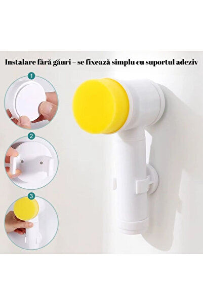 OEM Electric Toothbrush 5-in-1 Cordless USB 3 Interchangeable Heads Portable White