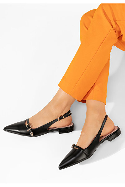 B T Shoes Černé lodičky s otevřenou pätou Elyssa i