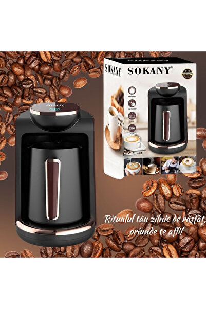 SOKANY Premium Electric Kettle 550W Capacity 250ml Touch Screen Compact Design Black