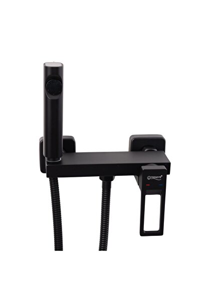 Trendy's Baterie Duș TRENDY’S, Slim Design Rectangular, Negru