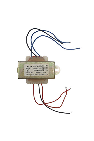 Generic Power Transformer 1amp 12-0-12V 220V dual voltage