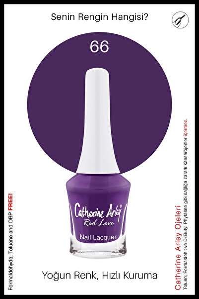 Catherine Arley CA RED LOVE – NAIL LACQUER – OJE – 66 – 7,5ml