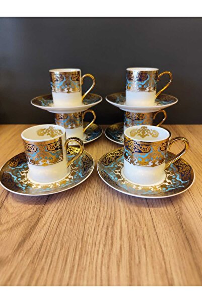 GaleriaHome Bovaria Germany 24 K özel üretim 6 li kahve fincani