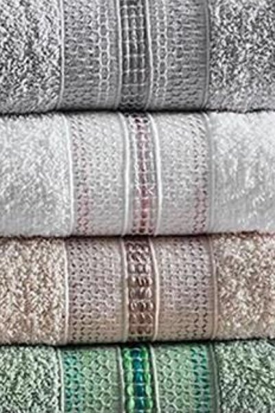Acacia 6-Piece Economical Hand and Face Towel Set Dobby 50X90 cm