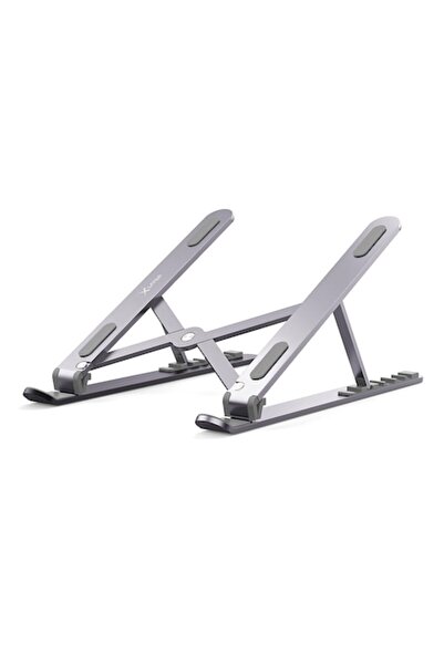 xLayer Suport pentru laptop gri spațial, reglabil și pliabil