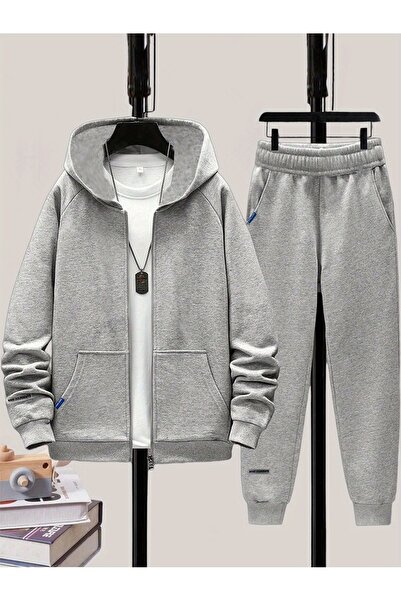 Lider Leather Παιδικό Σετ Φόρμας 2 τεμαχίων – Φούτερ με κουκούλα & Παντελόνι ...