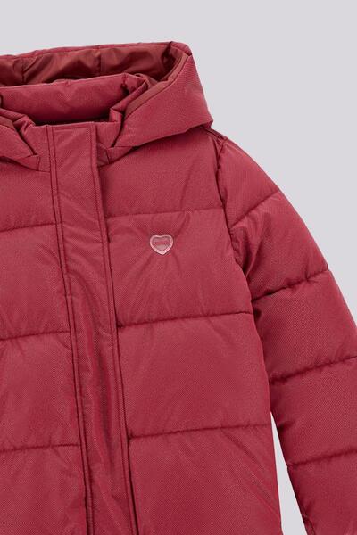 Guess Bg Store Girl's Burgundy Coat