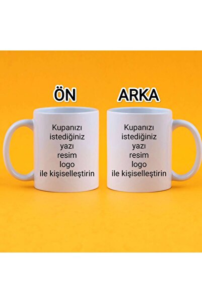 miras home Kişiye Özel Baskılı Kupa Bardak (Fotoğraf, Yazı, Logo Seçenekleriy...