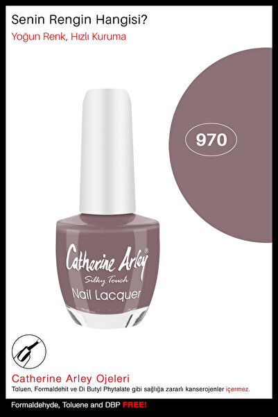 Catherine Arley CA Nail Lacquer – OJE 970 Düz Fırça (Flat) – 14ml
