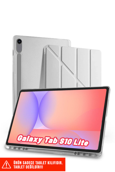 Nezih Case Samsung Galaxy Tab S10 Lite 10.9 Inch Uyumlu Tri-Folding Kalem Böl...