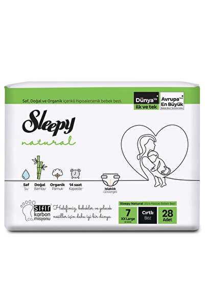 Sleepy Natural Jumbo Bebek Bezi XXL 28 Adet