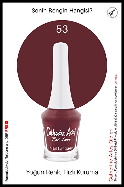 Catherine Arley CA RED LOVE – NAIL LACQUER – OJE – 53 – 7,5ml