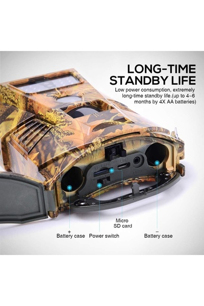 OEM TSS-001B Hunting Camera, 8MP Photo, Full HD, IR 15m, with Image and Video Storage on SD Card