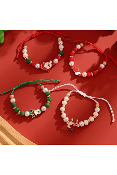 Yılbaşı Hediyesi 4 lü Şık Yılbaşı Bileklik Seti