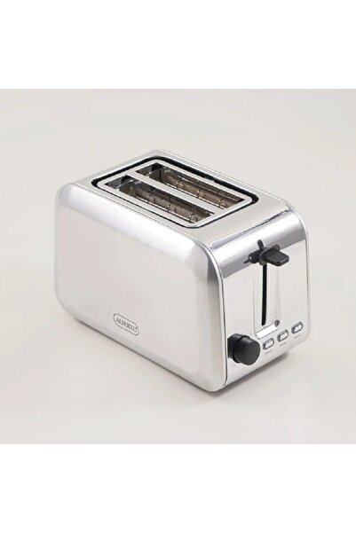 Alberto محمصة خبز من الفولاذ المقاوم للصدأ بفتحة طويلة، 2 شريحة، 750 واط، فضية