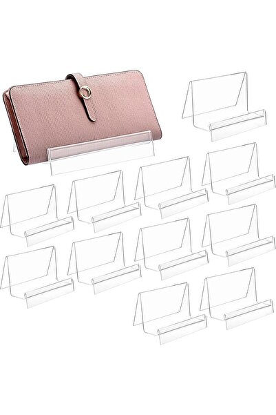 Slasa Set of 12 Transparent Acrylic Wallet Display Stand by - Handbag, Wallet...