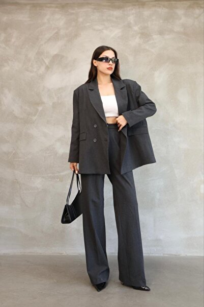 Lila Moda Women's Full Fit Jacket & Palazzo Pants Viscose Premium Two Piece Set