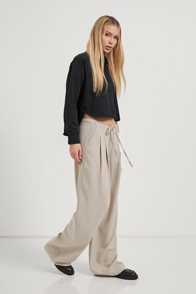 Arma Life Armalife 3819 palazzo women's trousers with pleated lace detail