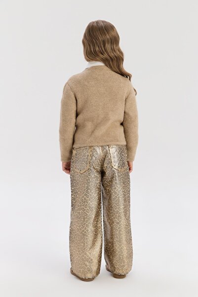 Tyess Bg Store Girl's Beige Cardigan