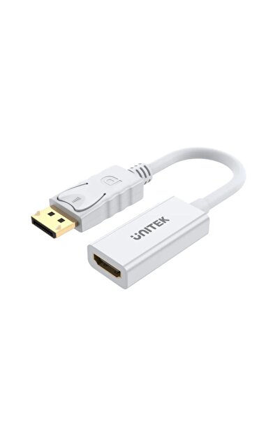 Unitek 4K DisplayPort to HDMI Adapter 30Hz, 20cm, White | Y-6332