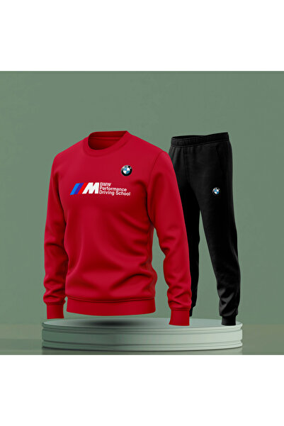 Bulvar Lee Ανδρικό σετ αθλητικής φόρμας BMW με τύπωμα με λαιμόκοψη / Αυτοκίνητο