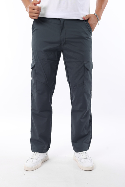 Rodrigo Men's Parachute Thin Fabric Elastic Waist Cargo Pocket Baggy Tactical Pants