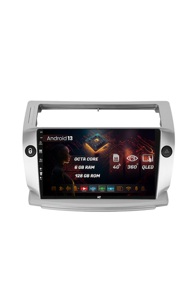 HUB64 Navigatie Citroen C4 (2004-2014), 6GB RAM, Octacore, Slot Sim 4G Inch