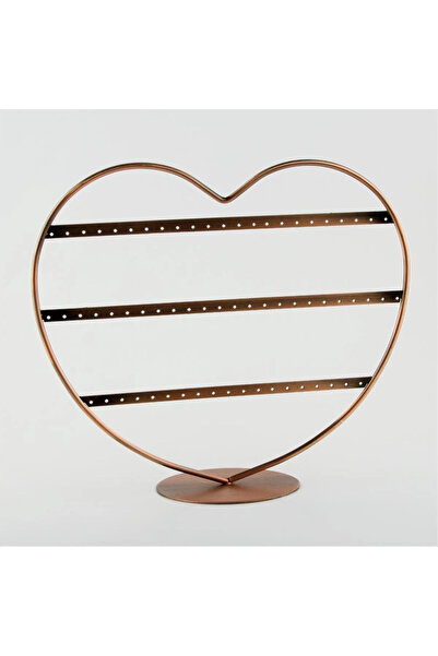 MeGass Dekor Imported Metal Copper Color 32X27Cm Earring Stand