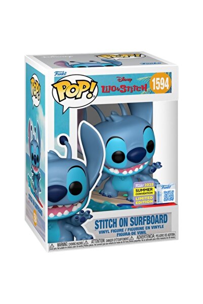 Funko Pop! Lilo & Stitch - Stitch on Surfboard Vinyl Figure 2025 Summer Convention Exclusive