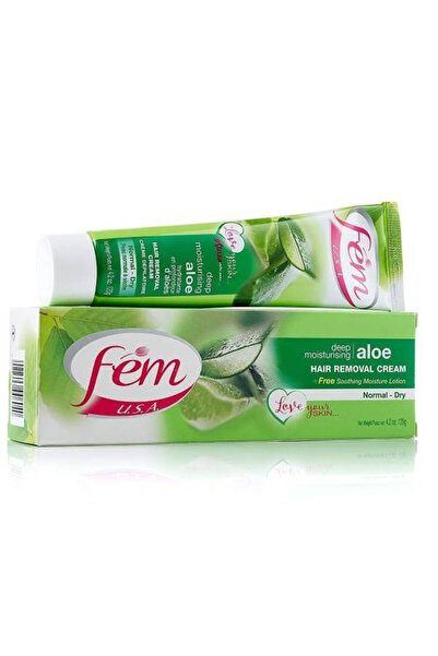 Fem فيم كريم لإزالة الشعر بالصبار للبشرة العادية - الجافة - 120 جم