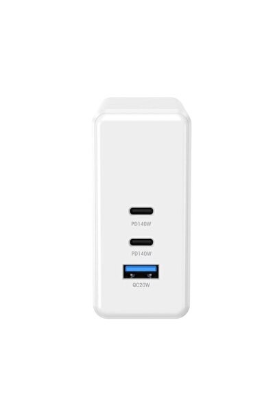 xLayer Fast Charge PD 140W Wall Charger XLayer, 2 x USB-C, 1 x USB, White