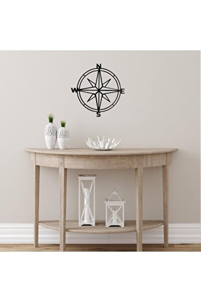 Slasa ديكور حائط على شكل بوصلة 40 سم من - ديكور حائط هندسي من الأكريليك الأسو...