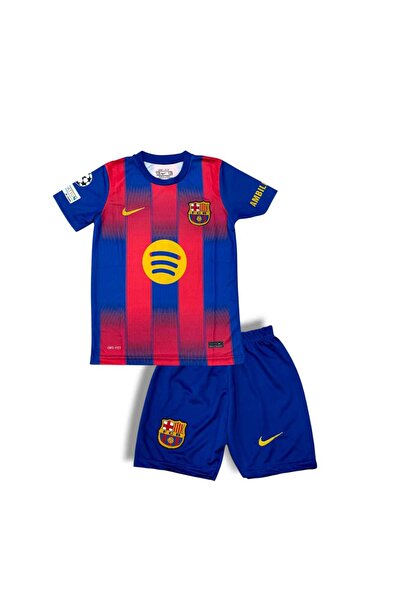 Flextreme Barcelona// Lamine Yamal 2026 Stick-On Navy Blue Kids Jersey Set of 2