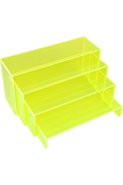 Slasa مجموعة رفوف عرض أكريليك - حامل شفاف متين ٤.٣ مم | منظم متعدد الطبقات للمجوهرات