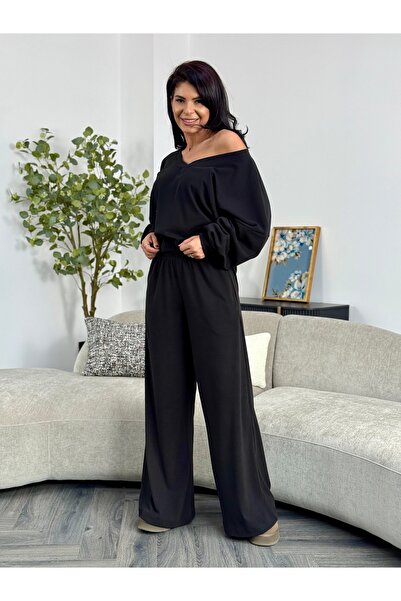 RAMONA BADESCU EXCLUSIVE Costum Damă Două Piese cu Bluza lejeră și Pantaloni ...