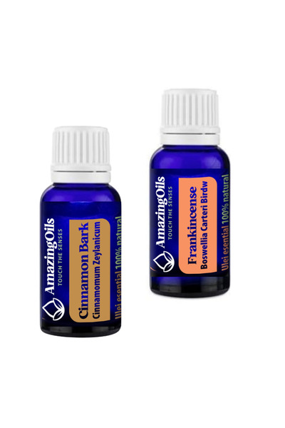 AmazingOils- TOUCH THE SENSES TAMAIE SI BATON DE SCORTISOARA-Set 2 uleiuri esentiale 100% pur-2x15 ml