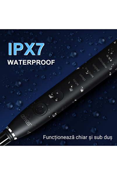 OEM Seago SG-575 sonic electric toothbrush, 5 modes, 150 days of autonomy, white