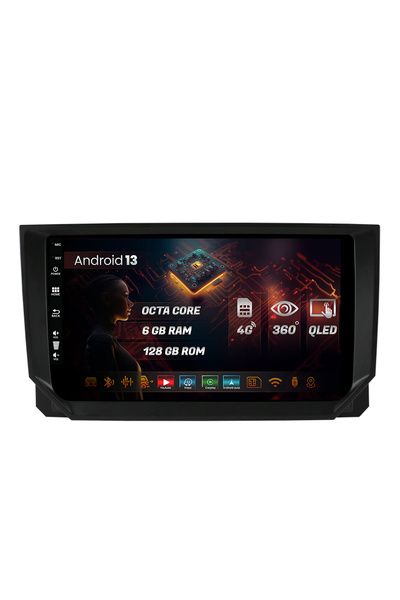 HUB64 Navigatie Seat Ibiza (2017+), 6GB RAM, Octacore, Slot Sim 4G Inch