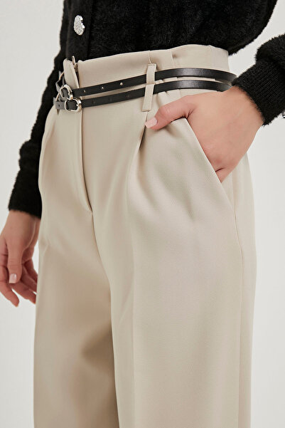 Arma Life Armalife 3663 double belt high waist palazzo women's pants