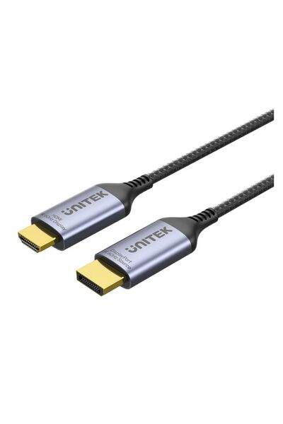 Unitek DisplayPort 1.4 to HDMI 8K Cable – 1.8M, HDR, HDCP2.3, Space Grey | V1610A