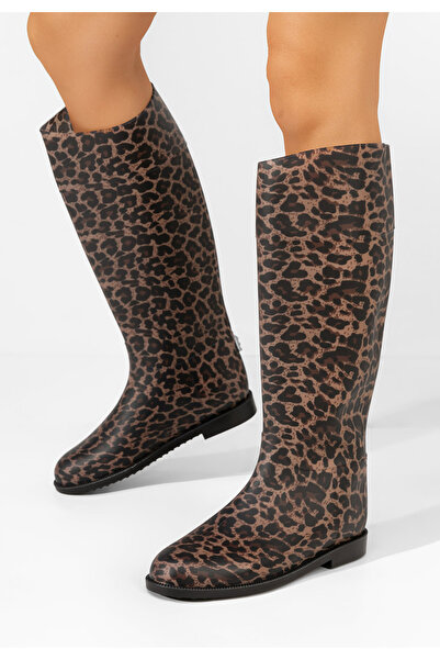 B T Shoes Leopardí dámské holínky Angelena