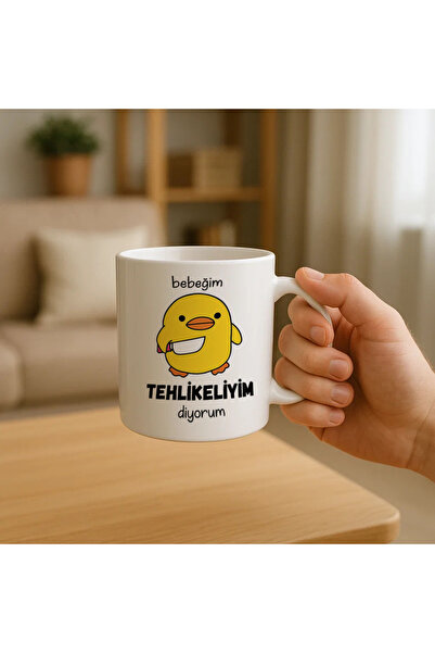 Baby I say I'm dangerous Chick Patterned Mug