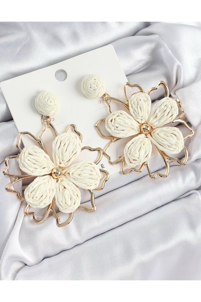 Agora El Yapımı Hasır Küpe