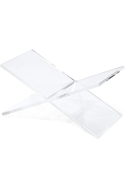 Slasa حامل كتب أكريليك شفاف للقراءة 15.2 × 28 × 15.2 سم