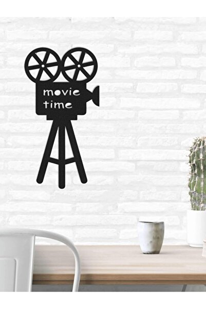 Slasa ديكور جداري لوقت الأفلام من تصميم - Black Acrylic Art